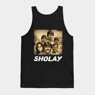 Sholays Epic Train Robbery Scene Tank Top